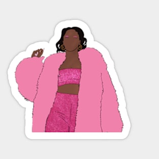 Ari Lennox Bussit Fan Art Sticker